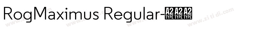 RogMaximus Regular字体转换